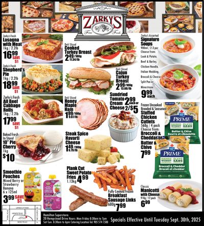 Zarky's Flyer September 24 to 30