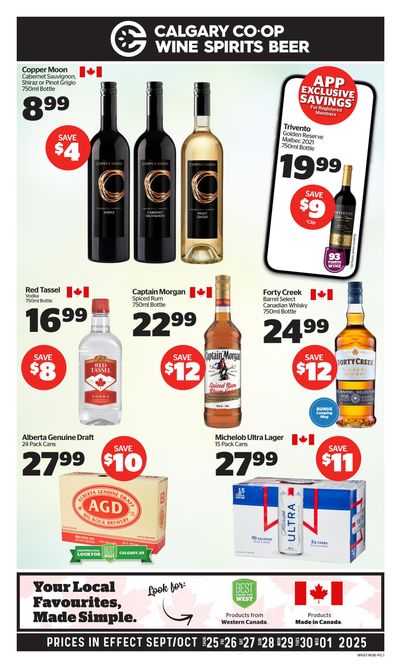 Calgary Co-op SWCB Flyer September 25 to October 1