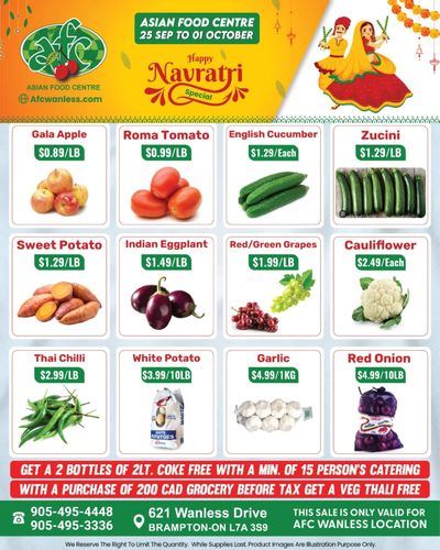 Asian Food Centre (Wanless Dr.) Flyer September 25 to October 1