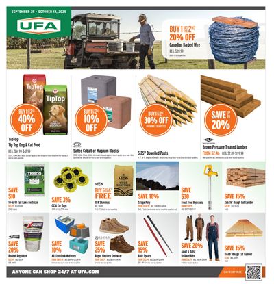 UFA Co-operative Limited Flyer September 25 to October 13
