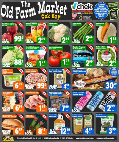 The Old Farm Market (Victoria) Flyer September 25 to October 1