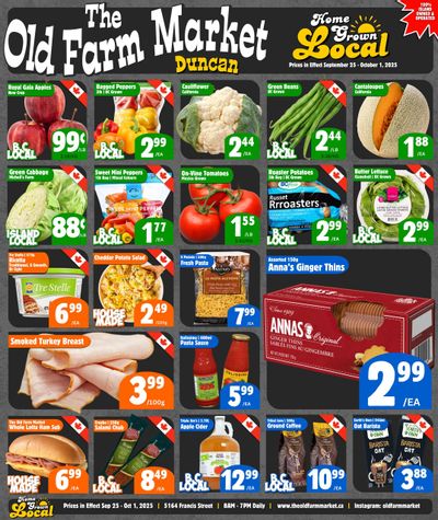 The Old Farm Market (Duncan) Flyer September 25 to October 1