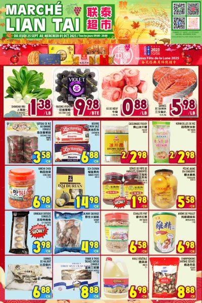 Marche Lian Tai Flyer September 25 to October 1