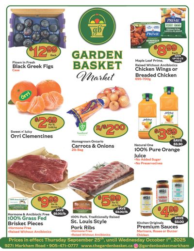 The Garden Basket Flyer September 25 to October 1