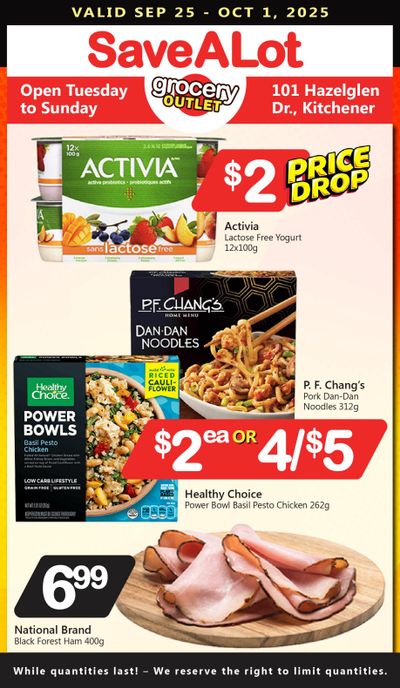 SaveALot Grocery Outlet Flyer September 25 to October 1