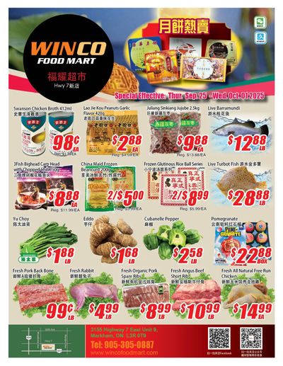 WinCo Food Mart (HWY 7) Flyer September 25 to October 1