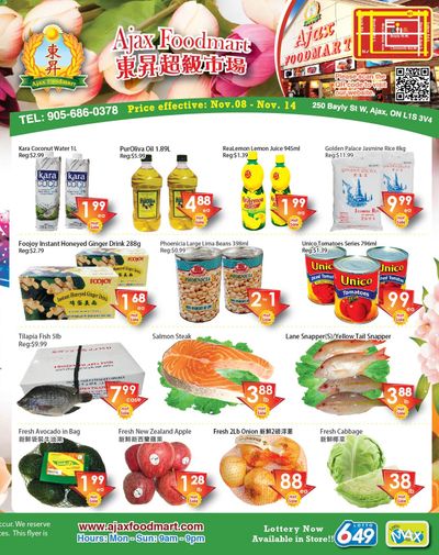 Ajax Foodmart Flyer November 8 to 14