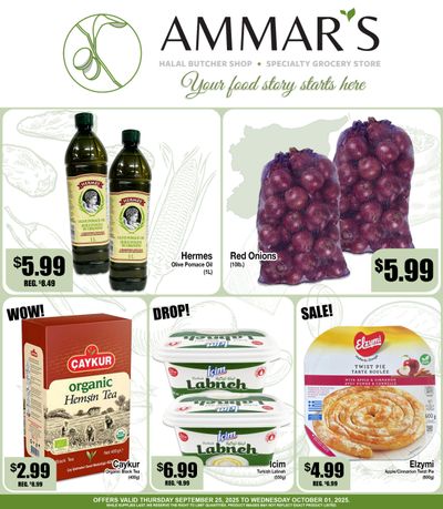 Ammar's Halal Meats Flyer September 25 to October 1