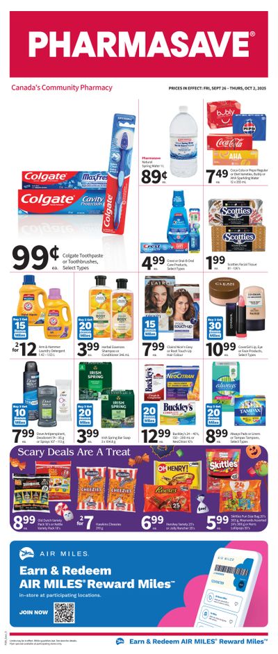Pharmasave (ON) Flyer September 26 to October 2