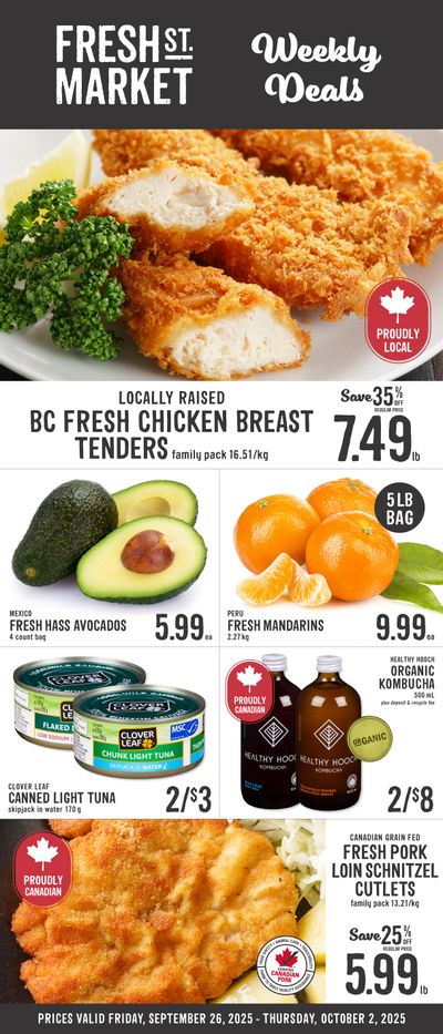 Fresh St. Market Flyer September 26 to October 2