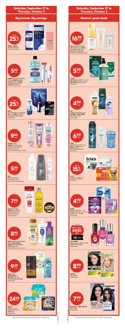 Shoppers Drug Mart (ON) Flyer September 27 to October 2