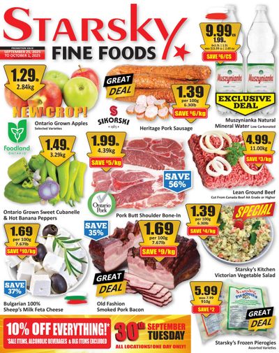 Starsky Foods Flyer September 25 to October 1