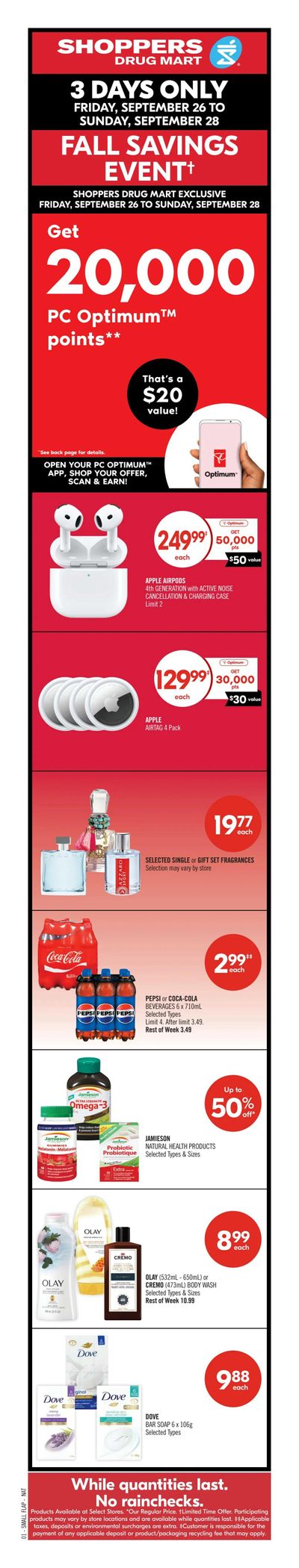 Shoppers Drug Mart (Atlantic) Flyer September 27 to October 2