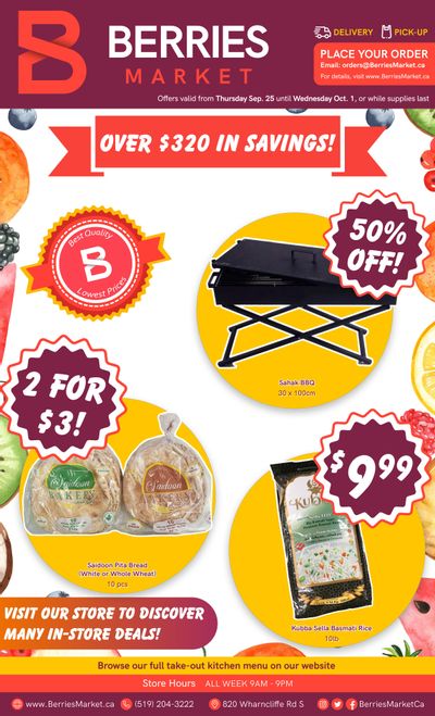 Berries Market Flyer September 25 to October 1