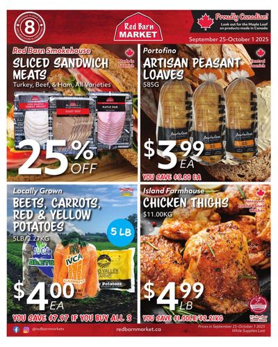Red Barn Market Flyer September 25 to October 1