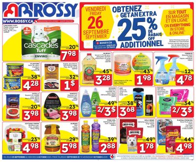 Rossy Flyer September 25 to October 1