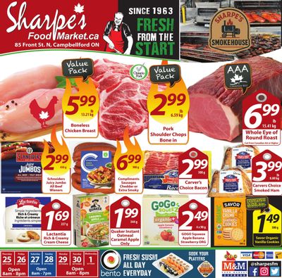 Sharpe's Food Market Flyer September 25 to October 1