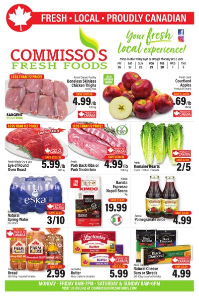 Commisso's Fresh Foods Flyer September 26 to October 2