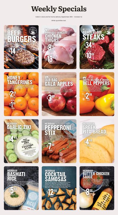 Meridian Farm Market Flyer September 25 to October 1