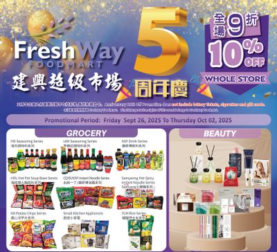 FreshWay Foodmart Flyer September 26 to October 2