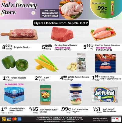 Sal's Grocery Flyer September 26 to October 2