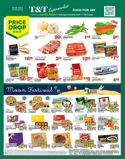 T&T Supermarket (GTA) Flyer September 26 to October 2