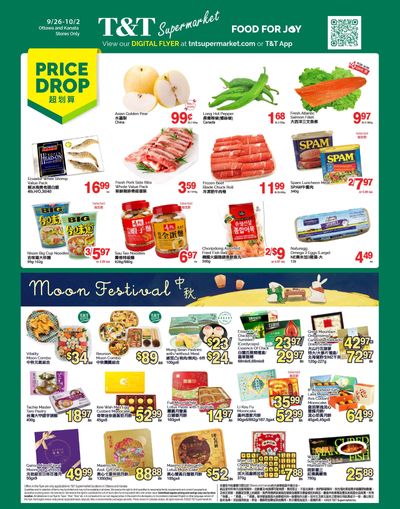 T&T Supermarket (Ottawa & Kanata) Flyer September 26 to October 2