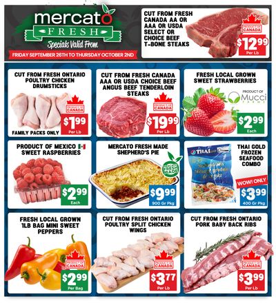 Mercato Fresh Flyer September 26 to October 2