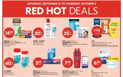 Shoppers Drug Mart Canada: Get 20,000 PC Optimum Points September 26th – 28th