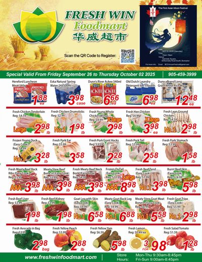Fresh Win Foodmart Flyer September 26 to October 2