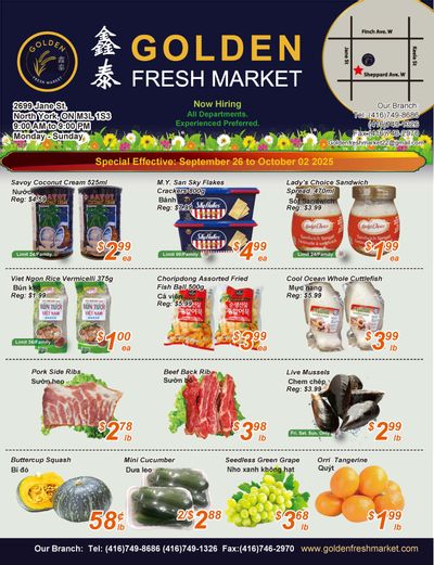 Golden Fresh Market Flyer September 26 to October 2