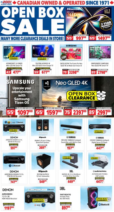 2001 Audio Video Flyer September 26 to October 2