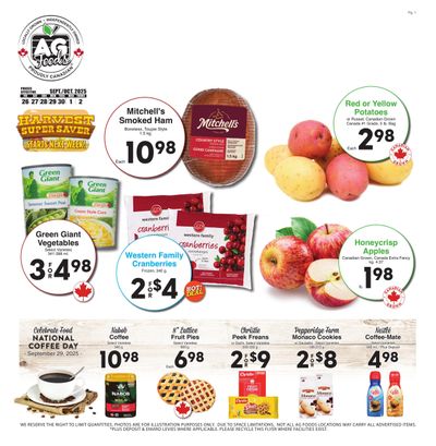AG Foods Flyer September 26 to October 2