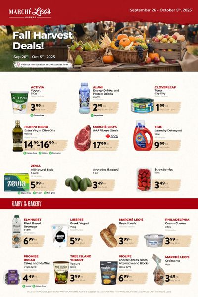 Marche Leo's Flyer September 26 to October 5