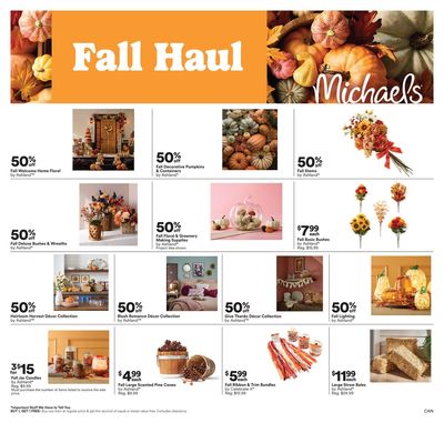 Michael's Flyer September 26 to October 2