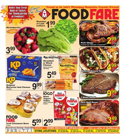 Food Fare Flyer September 27 to October 3