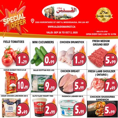 Al-Quds Supermarket Flyer September 26 to October 2
