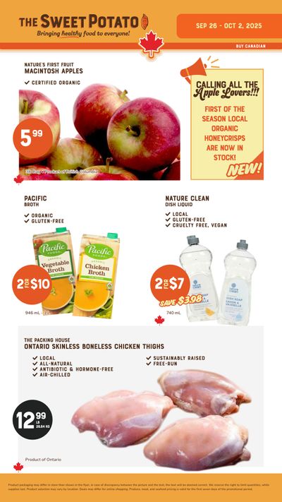 The Sweet Potato Flyer September 26 to October 2
