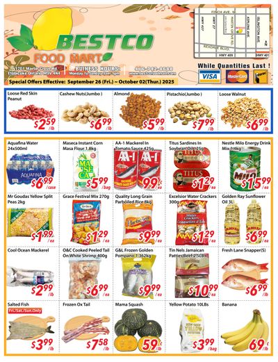 BestCo Food Mart (Etobicoke) Flyer September 26 to October 2