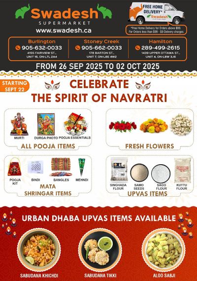 Swadesh Supermarket Flyer September 26 to October 2