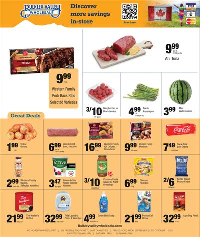 Bulkley Valley Wholesale Flyer September 25 to October 1