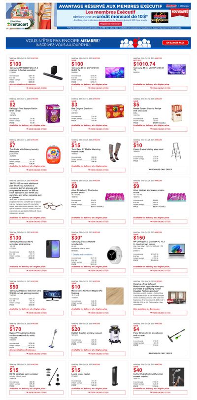 Costco (QC) Warehouse Offers September 29 to October 26