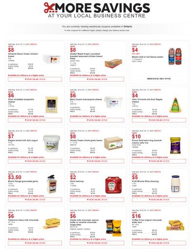 Costco Business Centre Instant Savings Flyer September 29 to October 12