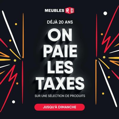 Meubles RD Flyer September 29 to October 5