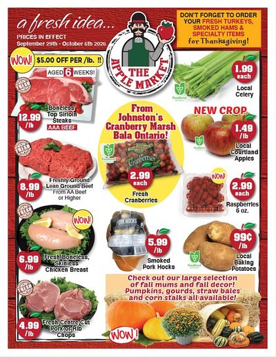 The Apple Market Flyer September 29 to October 5