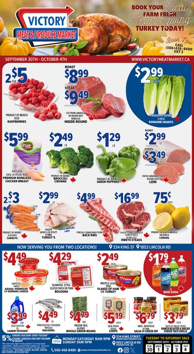 Victory Meat Market Flyer September 30 to October 4