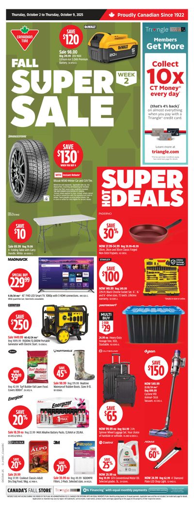 Canadian Tire (West) Flyer October 2 to 9