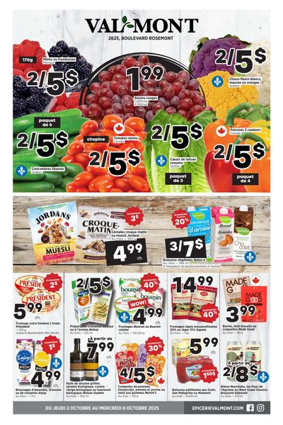 Val-Mont Flyer October 2 to 8