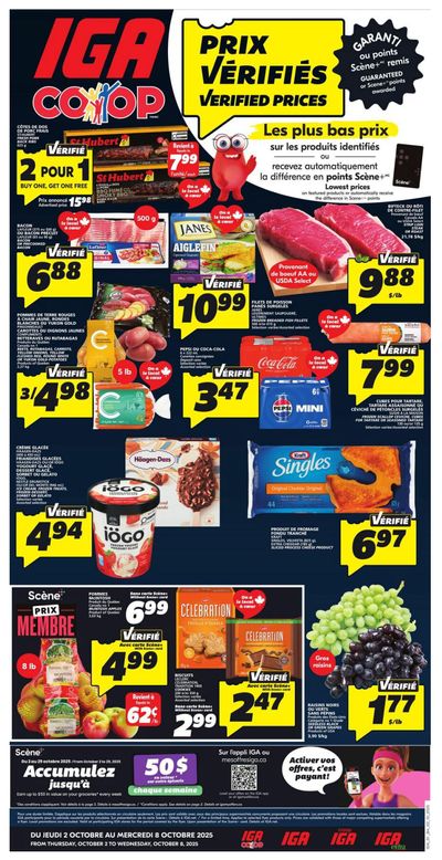 IGA (NB) Flyer October 2 to 8
