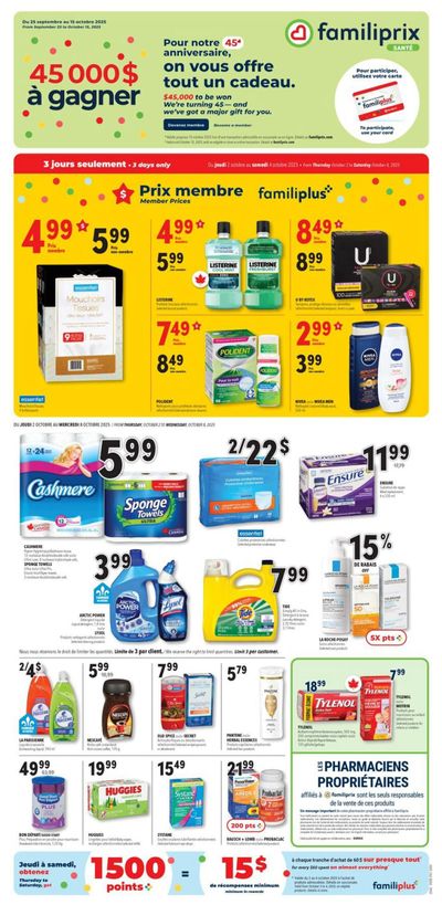 Familiprix Sante Flyer October 2 to 8